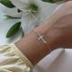 Pulseira Crucifixo Regulável em Prata 925